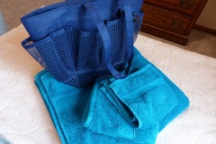 Towels and tote bag