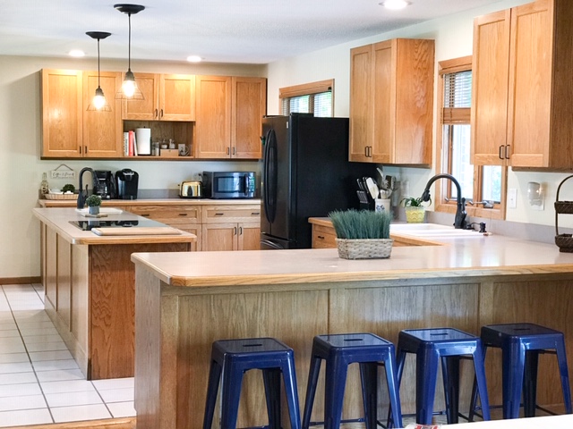 Large retreat house kitchen